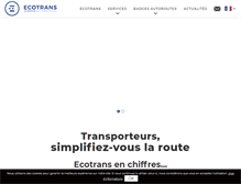 Tablet Screenshot of ecotrans.fr